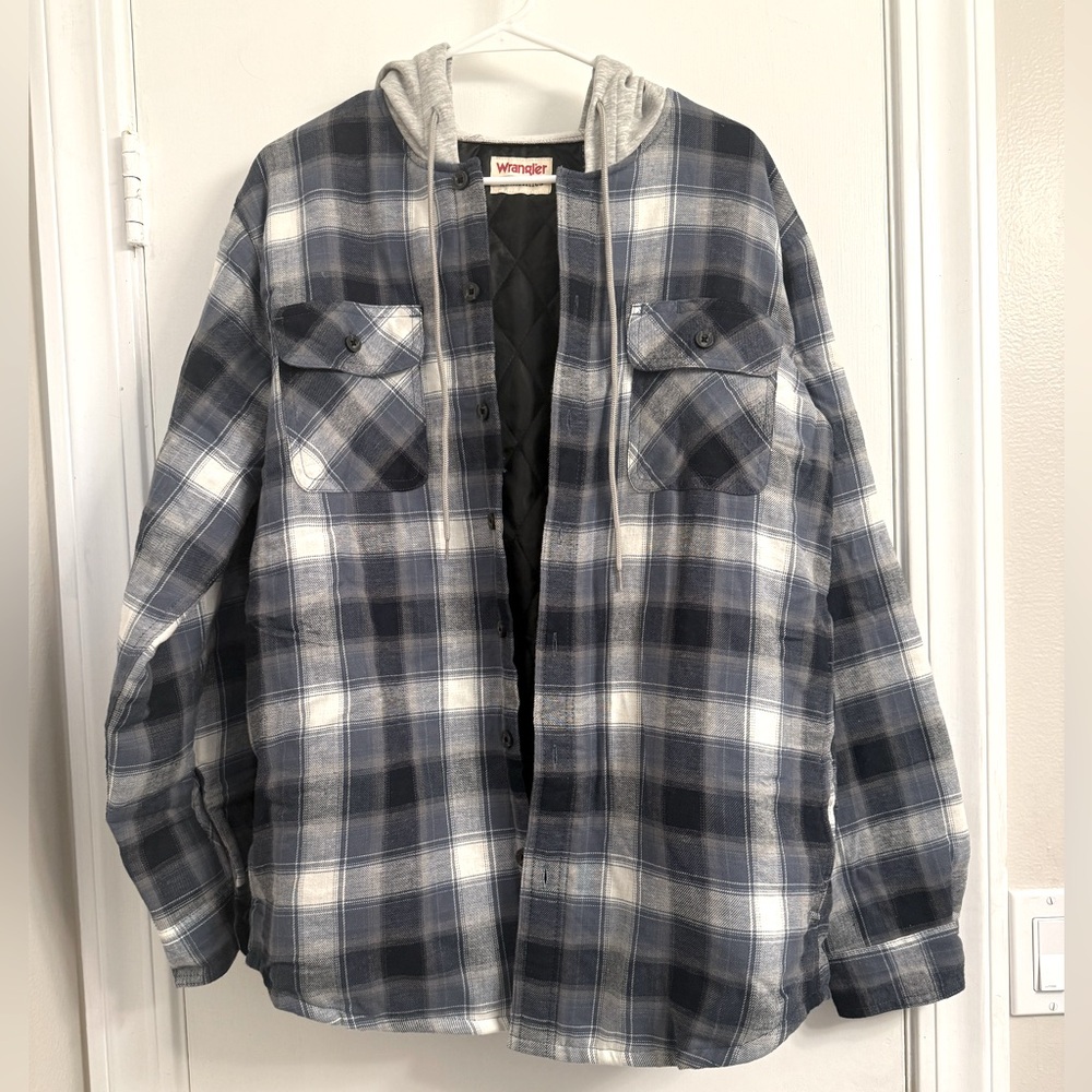 Wrangler Flannel Jacket - Blue - M